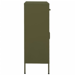 Armoire de rangement Vert olive 80x35x101,5 cm Acier 617233617233