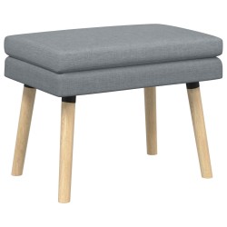 Banc à double couche Gris clair 60 x 40 x 46 cm Tissu 617237617237