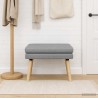 Banc à double couche Gris clair 60 x 40 x 46 cm Tissu 617237617237