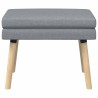 Banc à double couche Gris clair 60 x 40 x 46 cm Tissu 617237617237