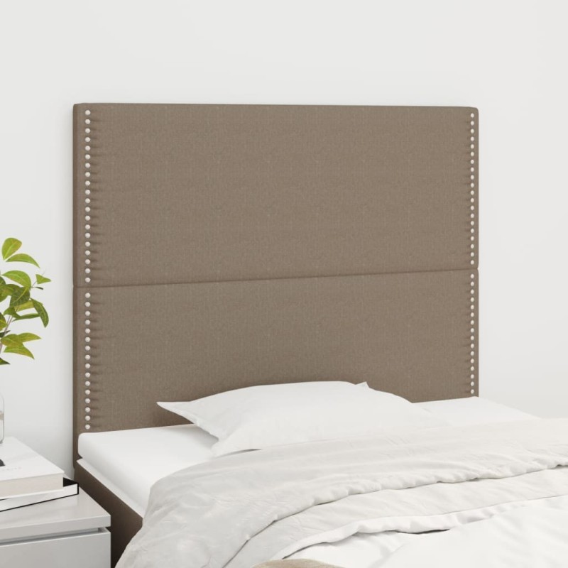 Tête de lit Taupe 100x5x118/128 cm Tissu 617239617239