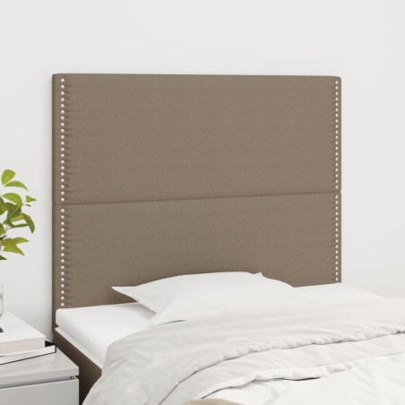 Tête de lit Taupe 100x5x118/128 cm Tissu 617239617239