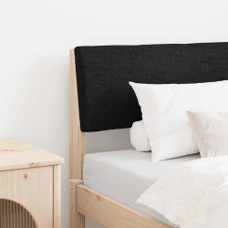 Tête de lit capitonnée Noir 75 cm Pin massif 617242617242