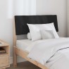 Tête de lit capitonnée Noir 75 cm Pin massif 617242617242