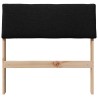 Tête de lit capitonnée Noir 75 cm Pin massif 617242617242