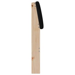 Tête de lit capitonnée Noir 75 cm Pin massif 617242617242