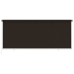 Store roulant d'extérieur 355 (l) x 140 (H) cm marron HDPE 617247617247