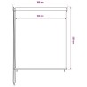 Store roulant d'extérieur 105 (l) x 230 (H) cm blanc 617248617248