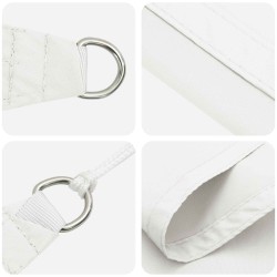 Voile d'ombre Blanc 6 x 2 m 100 % polyester Oxford 617251617251