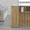 Armoire rangement chêne artisanal 40x45x103,5cm bois ingénierie 617256617256