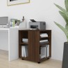 Armoire roulante Chêne marron 60x53x72 cm Bois d'ingénierie 617257617257