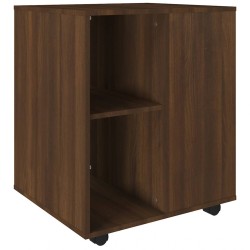 Armoire roulante Chêne marron 60x53x72 cm Bois d'ingénierie 617257617257