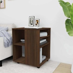 Armoire roulante Chêne marron 60x53x72 cm Bois d'ingénierie 617257617257