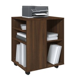 Armoire roulante Chêne marron 60x53x72 cm Bois d'ingénierie 617257617257