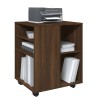 Armoire roulante Chêne marron 60x53x72 cm Bois d'ingénierie 617257617257