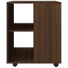 Armoire roulante Chêne marron 60x53x72 cm Bois d'ingénierie 617257617257