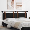 Tête de lit suspendue Uni Noir 190 x 55 x 5 cm PU antique 617258617258