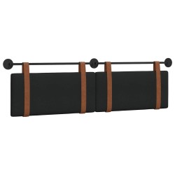 Tête de lit suspendue Uni Noir 190 x 55 x 5 cm PU antique 617258617258