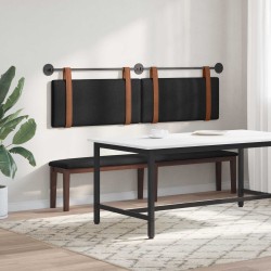 Tête de lit suspendue Uni Noir 190 x 55 x 5 cm PU antique 617258617258