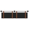 Tête de lit suspendue Uni Noir 190 x 55 x 5 cm PU antique 617258617258