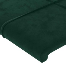 Tête de lit Vert foncé 160x5x118/128 cm Velours 617259617259