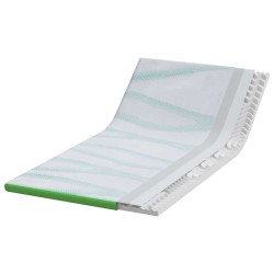 Surmatelas Blanc et vert 90 x 190 cm Tissu Jacquard 617261617261