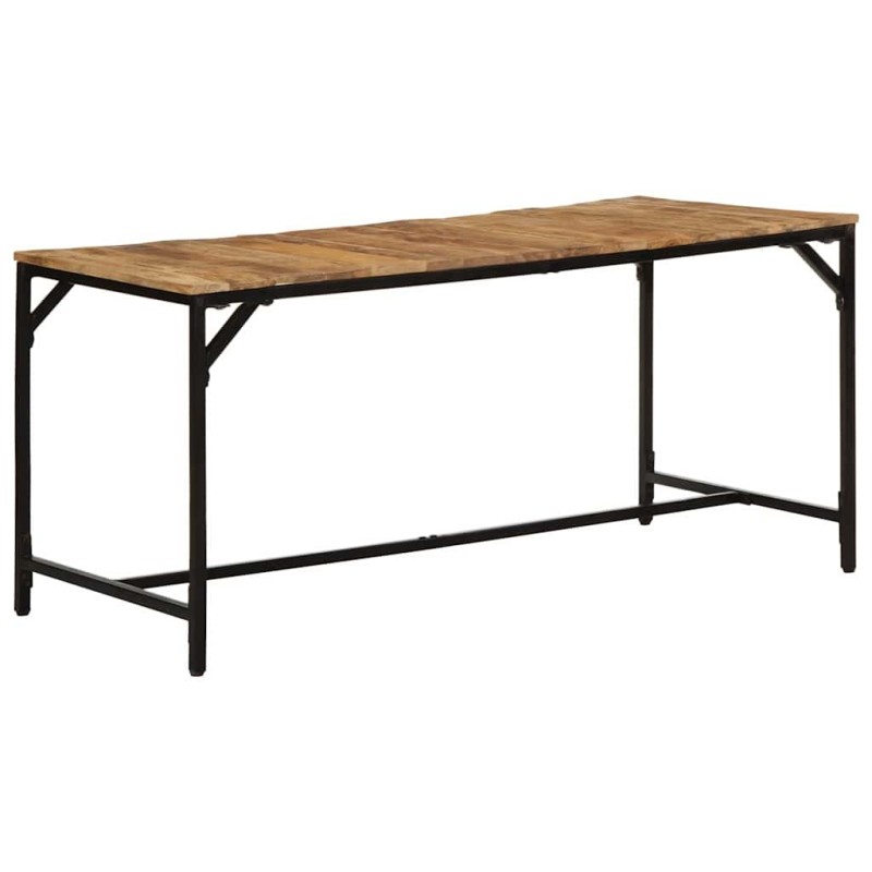 Table à manger 160x80x75 cm bois de manguier massif brut 617263617263