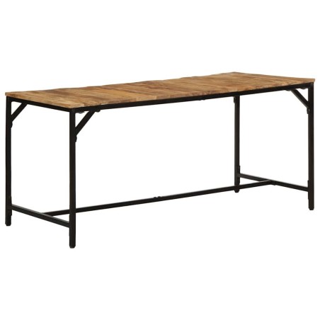 Table à manger 160x80x75 cm bois de manguier massif brut 617263617263