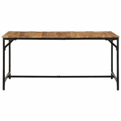 Table à manger 160x80x75 cm bois de manguier massif brut 617263617263