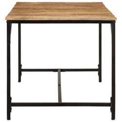 Table à manger 160x80x75 cm bois de manguier massif brut 617263617263