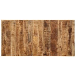 Table à manger 160x80x75 cm bois de manguier massif brut 617263617263