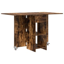 Table à dîner 115 x 70 x 75 cm Bois d'ingénierie Chêne fumé 617264617264