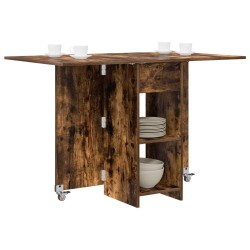 Table à dîner 115 x 70 x 75 cm Bois d'ingénierie Chêne fumé 617264617264