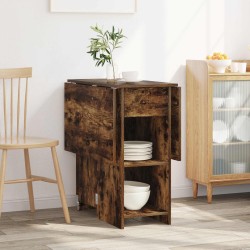 Table à dîner 115 x 70 x 75 cm Bois d'ingénierie Chêne fumé 617264617264