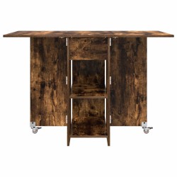 Table à dîner 115 x 70 x 75 cm Bois d'ingénierie Chêne fumé 617264617264