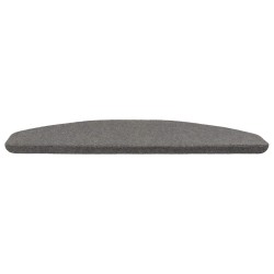 Tapis d'escalier auto-adhésifs 15 pcs Gris 80 x 28 x 3,5 cm 617266617266