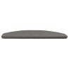 Tapis d'escalier auto-adhésifs 15 pcs Gris 80 x 28 x 3,5 cm 617266617266