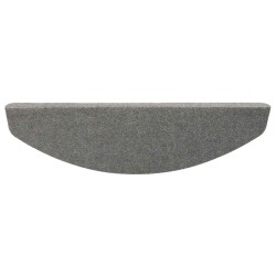 Tapis d'escalier auto-adhésifs 15 pcs Gris 80 x 28 x 3,5 cm 617266617266