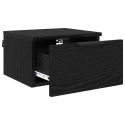Cabinet de chevet avec tiroir 2 pcs Chêne noir 34 x 30 x 20 cm 617267617267