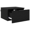 Cabinet de chevet avec tiroir 2 pcs Chêne noir 34 x 30 x 20 cm 617267617267