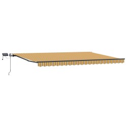Auvent rétractable Multicolore 500 × 350 cm Tissu et Aluminium 617268617268