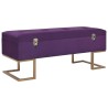 Banc avec compartiment de rangement 105 cm Violet Velours 617269617269
