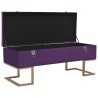 Banc avec compartiment de rangement 105 cm Violet Velours 617269617269