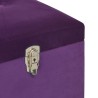 Banc avec compartiment de rangement 105 cm Violet Velours 617269617269
