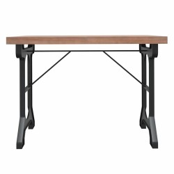 Table à dîner 110x65x82 cm Bois de sapin massif et fer 617273617273