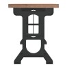 Table à dîner 110x65x82 cm Bois de sapin massif et fer 617273617273