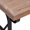 Table à dîner 110x65x82 cm Bois de sapin massif et fer 617273617273