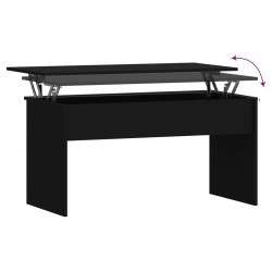 Table basse noir 102x50,5x52,5 cm bois d'ingénierie 617276617276