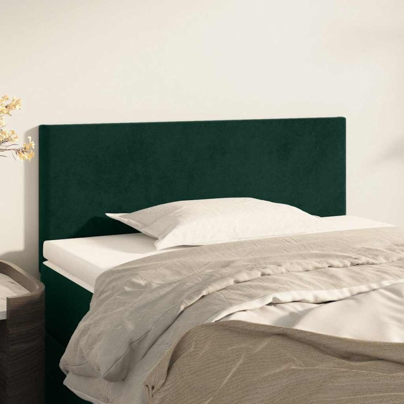Tête de lit Vert foncé 80x5x78/88 cm Velours 617277617277
