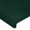 Tête de lit Vert foncé 80x5x78/88 cm Velours 617277617277